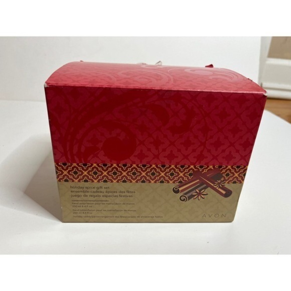 RARE Avon Holiday Spice Gift Set Hand Lotion & Soap Cinnamon Scent 250 ml